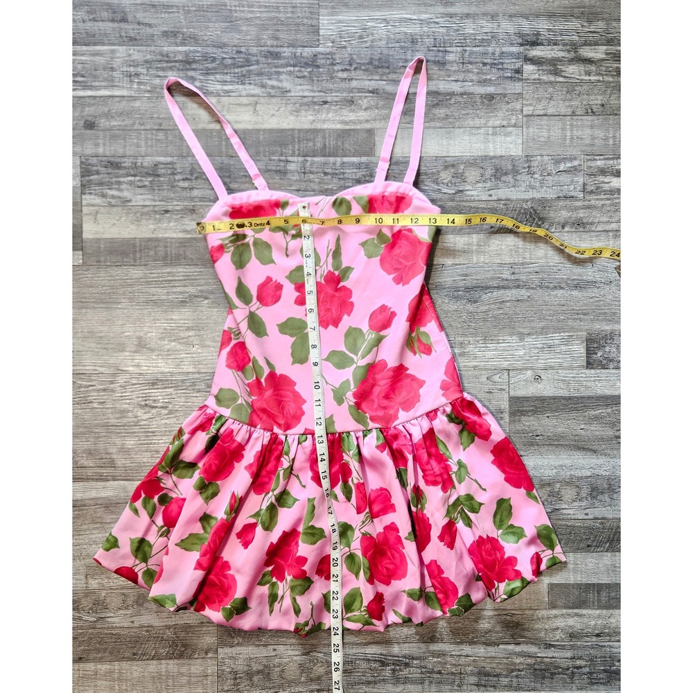 Show Me Your Mumu Tiffany Skort Dress Pink Rose Floral Mini Dress Small - Picture 4 of 10